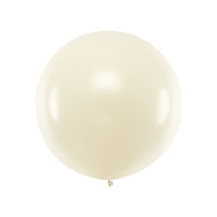Globo redondo gigante perla metalizado 