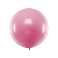 Globo redondo gigante rosa metalizado