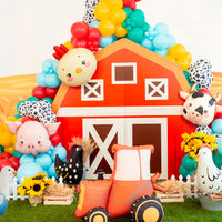 Globos foil de animales de granaja para cumpleaños infantiles