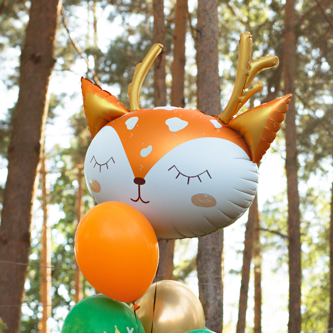 Globo foil XL de animal del bosque para cumpleaños infantil