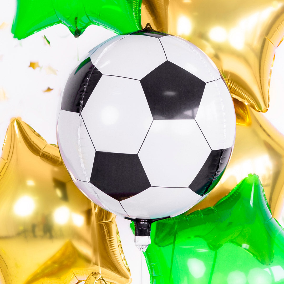 Globo foil balón de fútbol para cumpleaños infantil