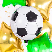 Globo foil balón de fútbol para cumpleaños infantil