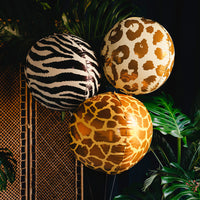 Globos foil redondos safari para cumpleaños infantil