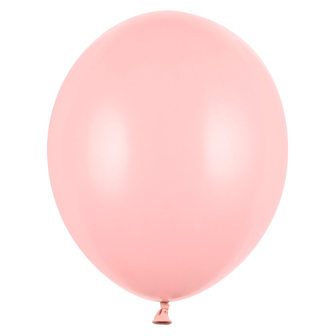 Globo liso en color rosa de 30cm. de material resistente para fiestas. 
