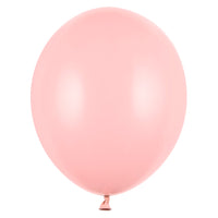 Globo liso en color rosa de 30cm. de material resistente para fiestas. 