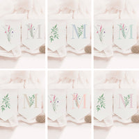 Opciones de diseño para la guirnalda personalizada de comunión de la colección inicial. 