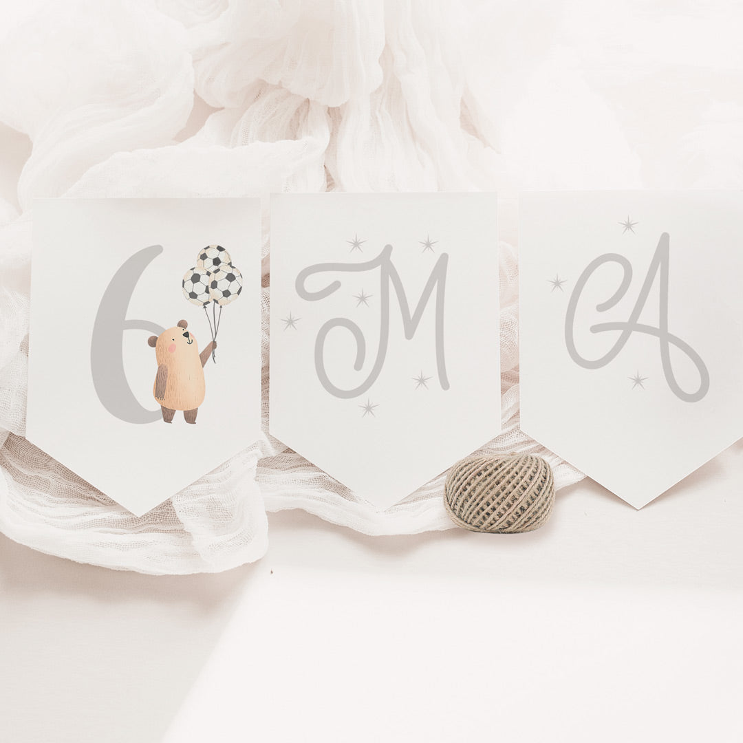 Guirnalda con Nombre para Cumpleaños Infantil