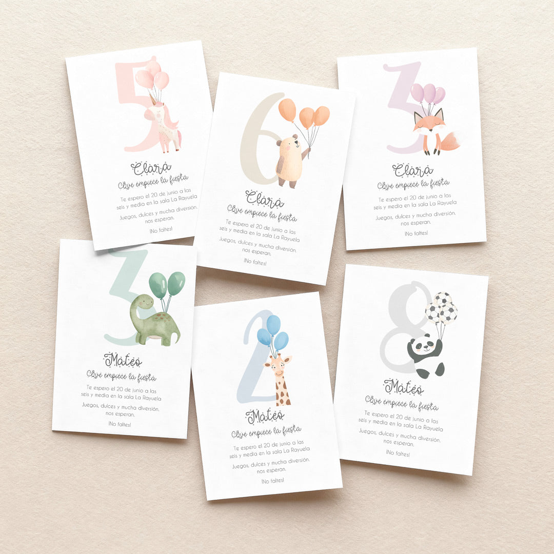 Invitación de Cumpleaños Personalizada Infantil