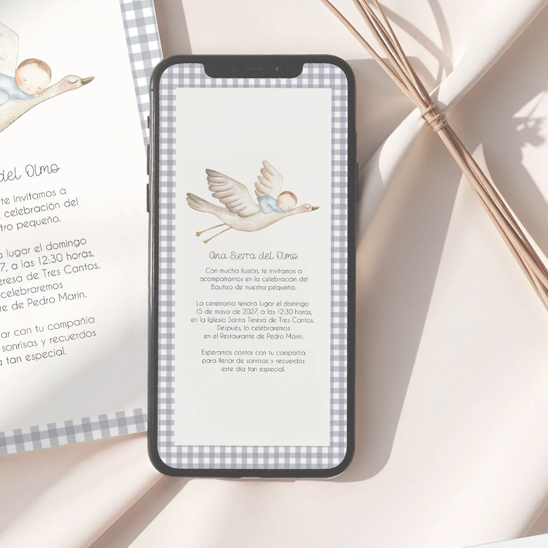 Invitación Digital de Bautizo