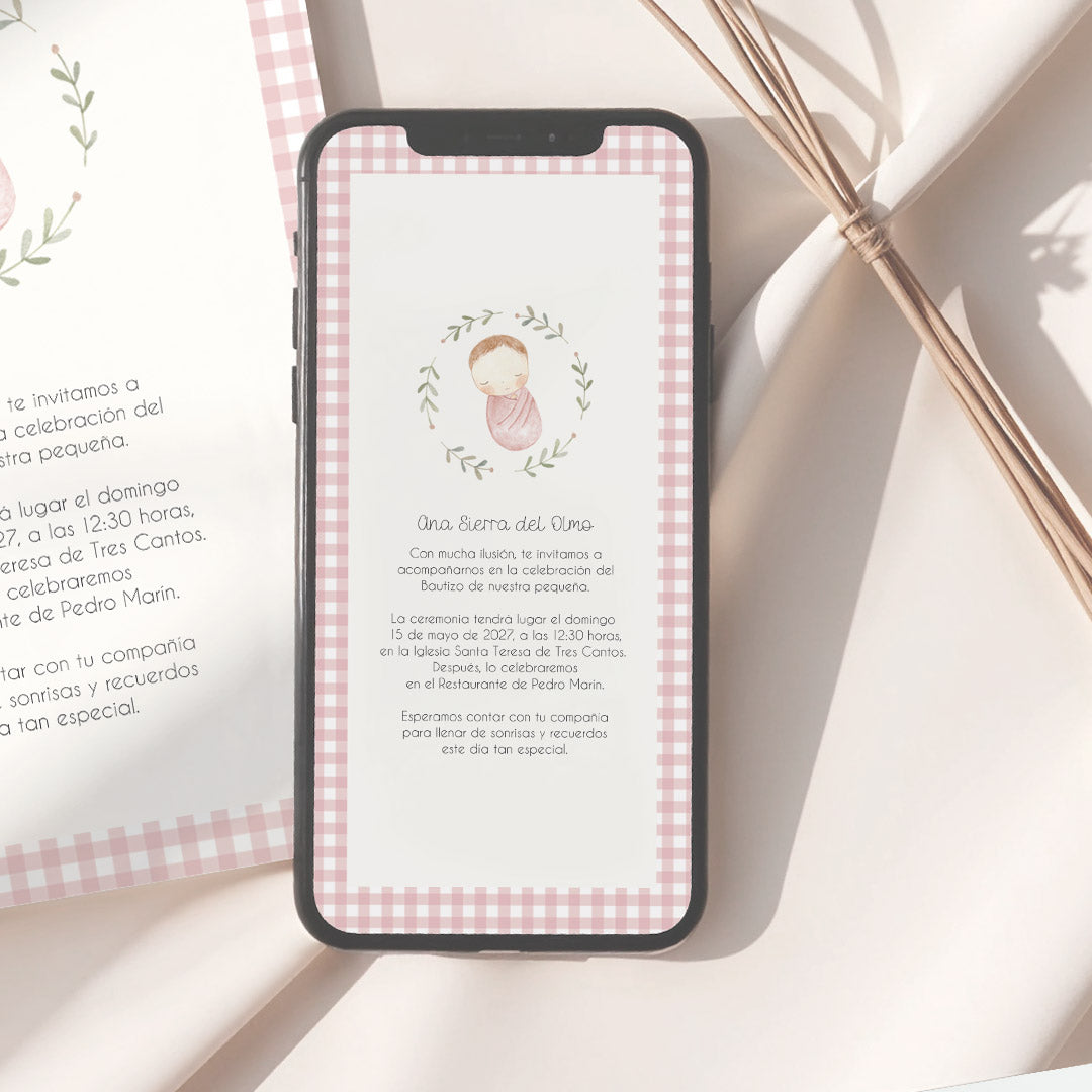 Invitación Digital de Bautizo