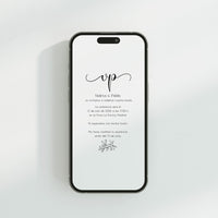 Invitación digital de Boda de la colección Eterna