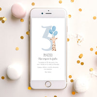 Invitación Digital de Cumpleaños Infantil