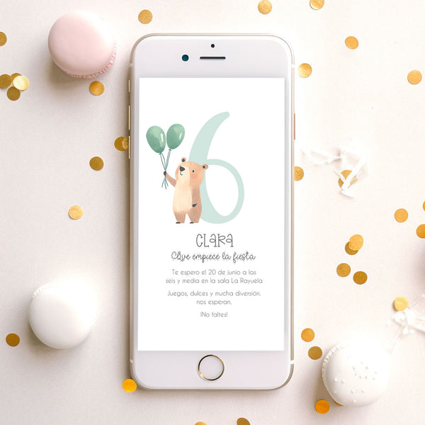 Invitación Digital de Cumpleaños Infantil