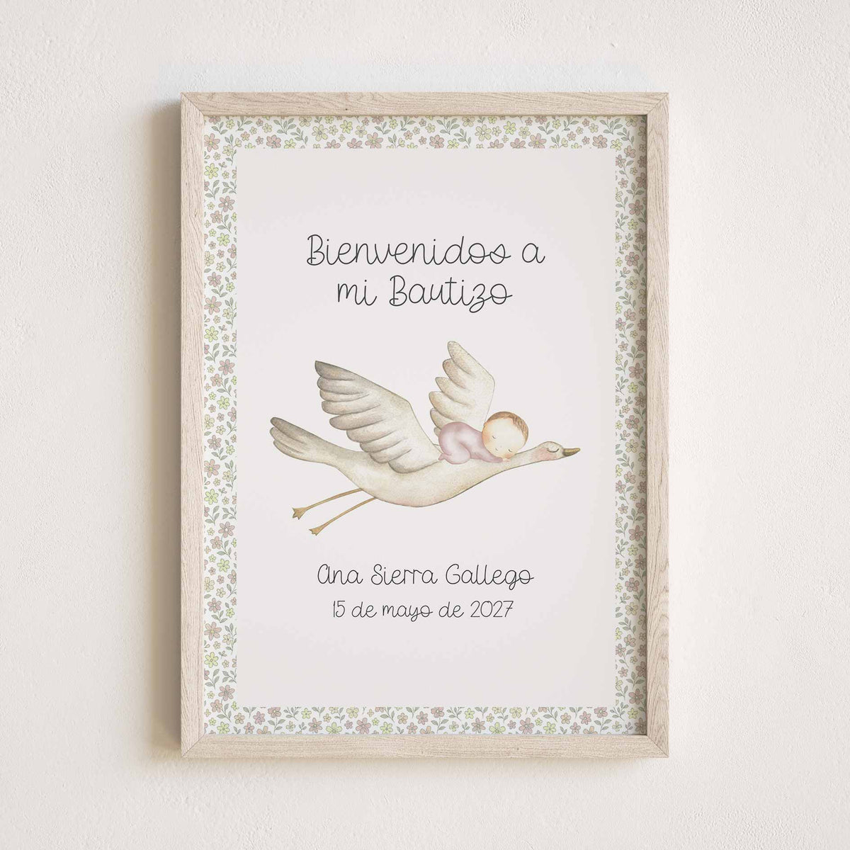 Lámina de Bienvenida para Bautizo