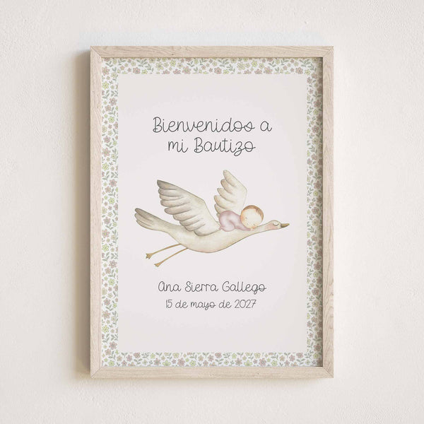 Lámina de Bienvenida para Bautizo