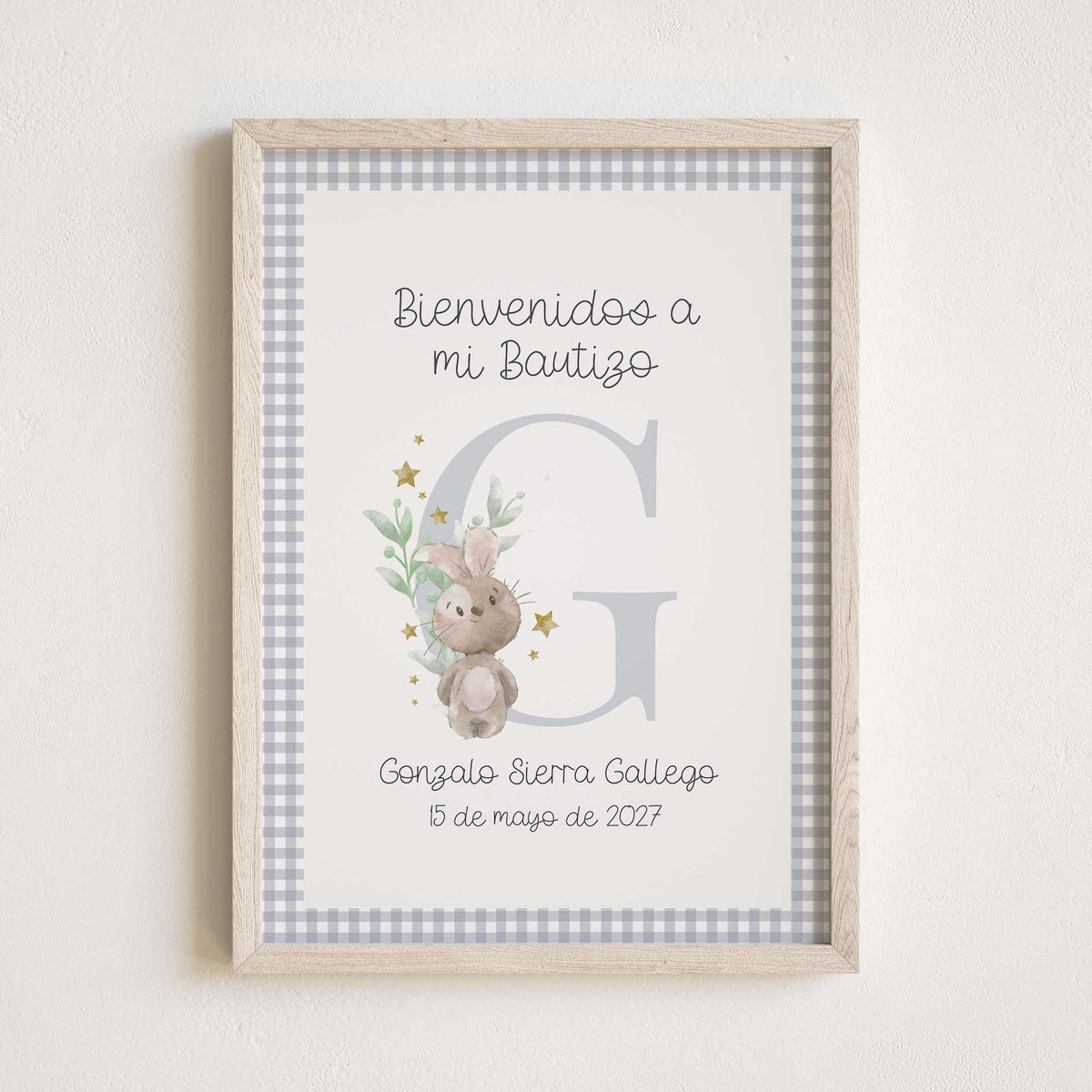 Lámina de Bienvenida para Bautizo