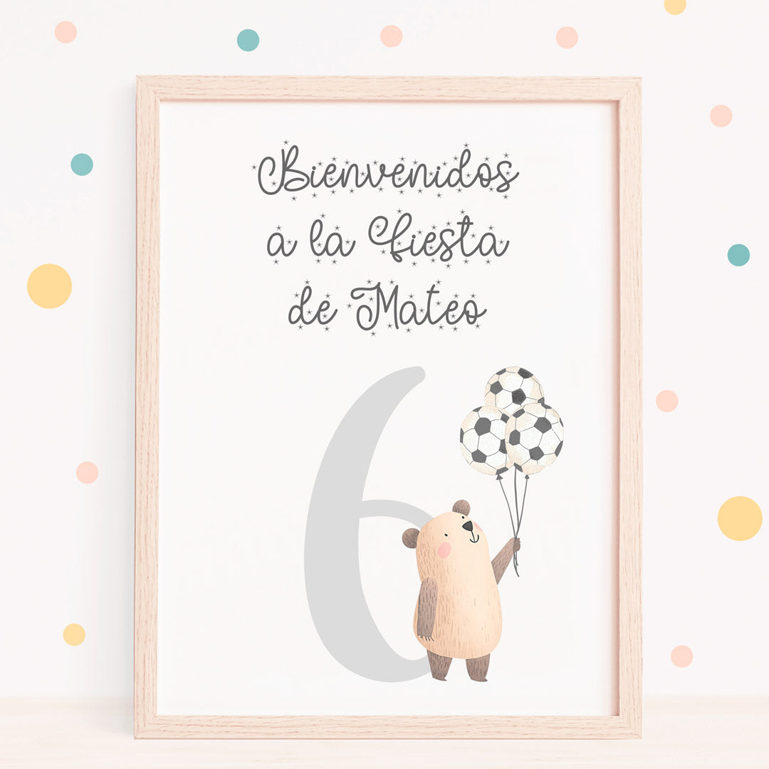 Lámina de Bienvenida para Cumpleaños Infantil