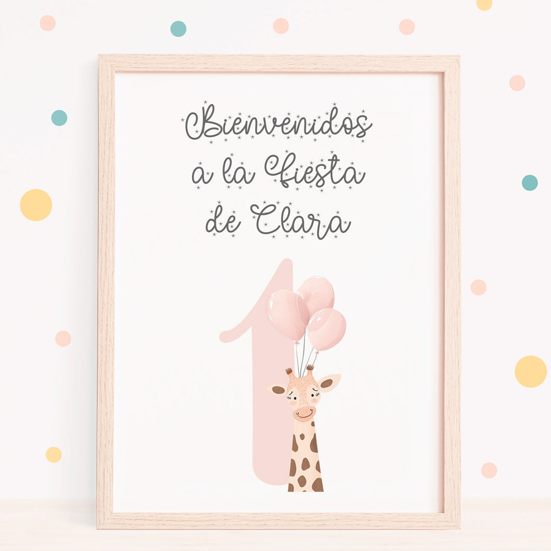 Lámina de Bienvenida para Cumpleaños Infantil