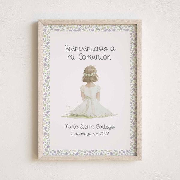 Lámina de Bienvenida para Comunión