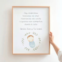 Lámina en Recuerdo para Bautizo – Homenaje a Seres Queridos