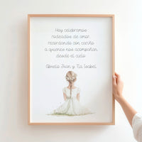 Lámina en Recuerdo para Comunión - Homenaje a Seres Queridos