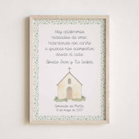 Lámina en Recuerdo para Comunión - Homenaje a Seres Queridos