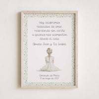 Lámina en Recuerdo para Comunión - Homenaje a Seres Queridos