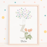 Lámina de Huellas de Cumpleaños Infantil