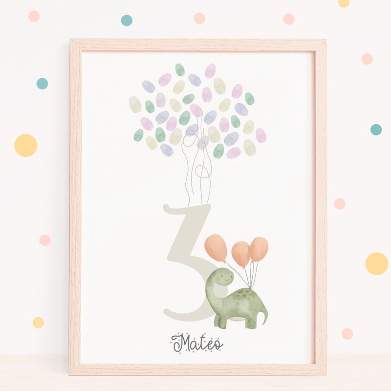 Lámina de Huellas de Cumpleaños Infantil