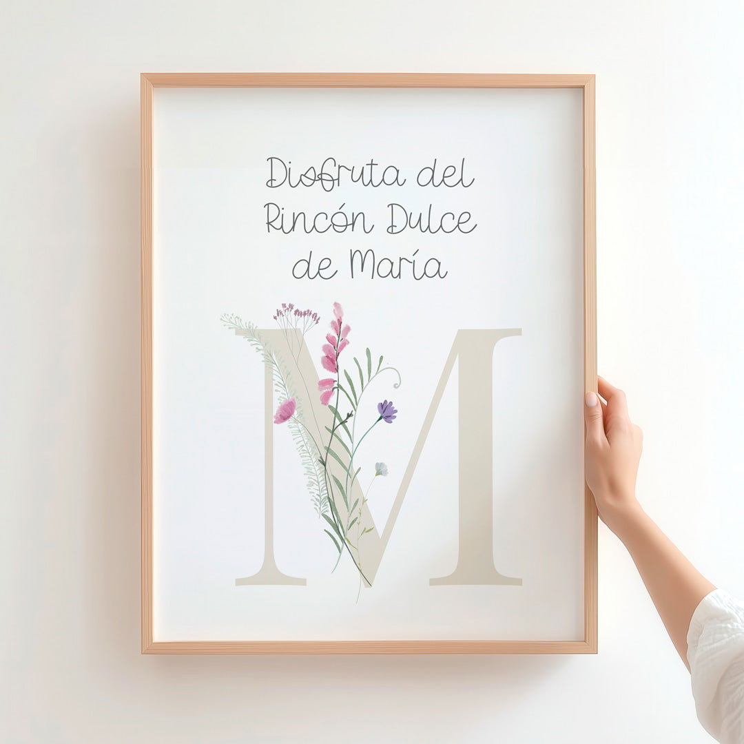 Lámina para mesa dulce de comunión de la colección inicial en color beis.