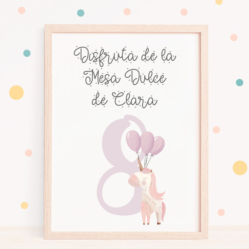 Lámina para Mesa Dulce de Cumpleaños Infantil