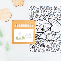 caja de lápices de colores como detalles para niños de comunión de la colección iglesia. 