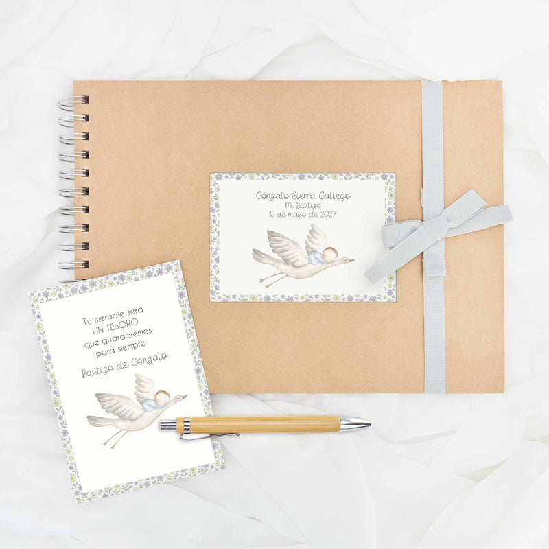 Libro de Firmas Personalizado Para Bautizo