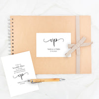 Libro de firmas personalizado para boda de la colección Eterna