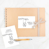 Libro de firmas personalizado para boda de la colección Susurros