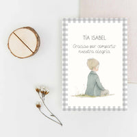 Tarjetas marcasitios de Comunión con tronquito