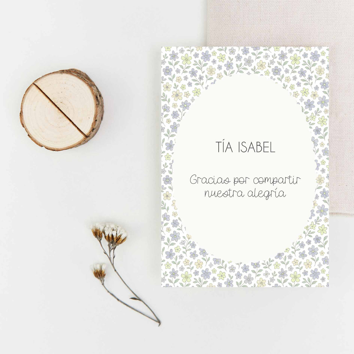 Tarjetas marcasitios de Comunión con tronquito
