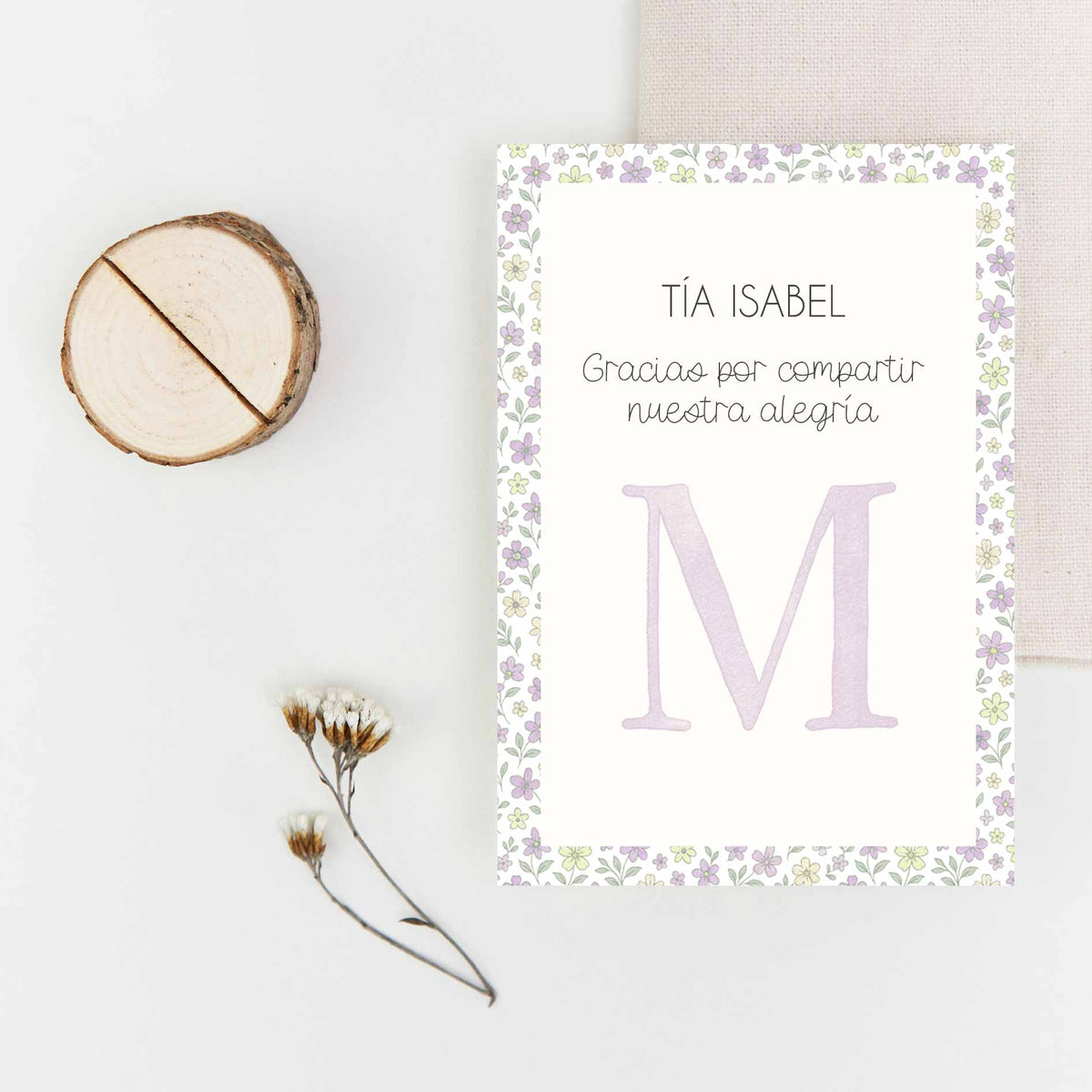 Tarjetas marcasitios de Comunión con tronquito