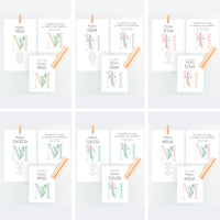 Opciones de diseño para el set de mesero y seating plan para comunión de la colección inicial. 