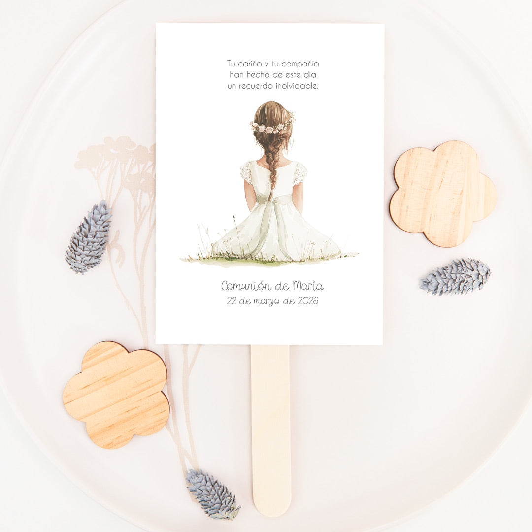 paipay personalizado par comunión de la colección boho