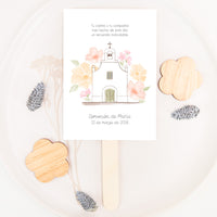 paipay personalizado par comunión de la colección iglesia