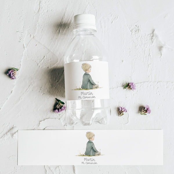 Pegatinas Personalizadas para Botellas de Comunión (10 uds)