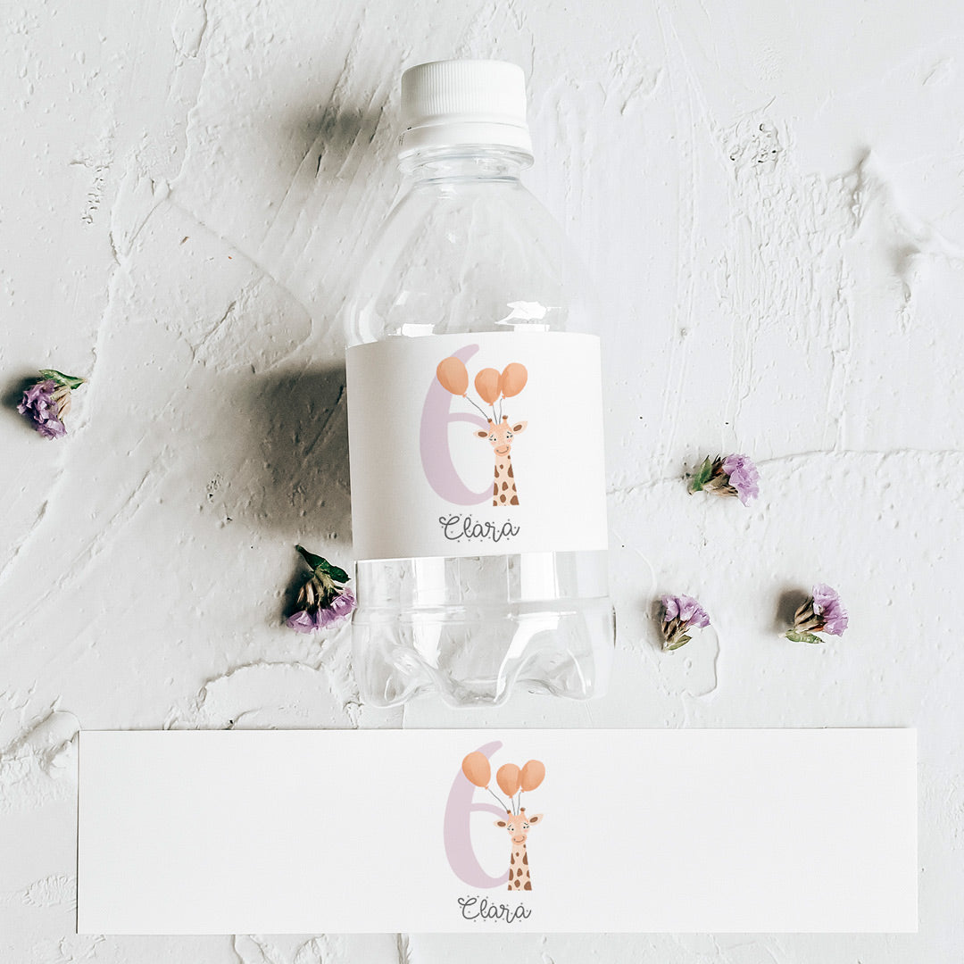 Pegatinas Personalizadas para Botellas de Cumpleaños (10 uds)