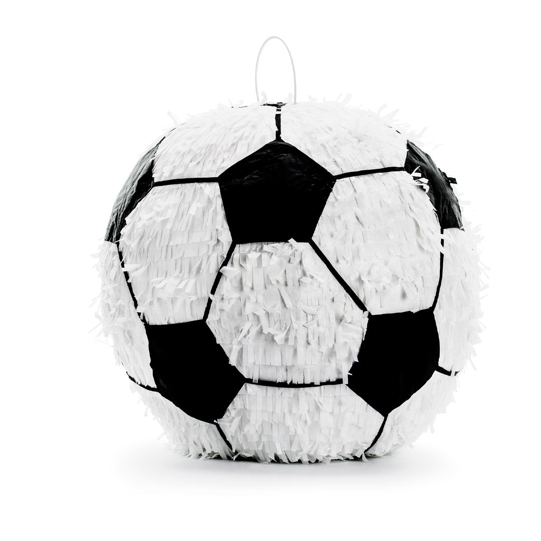 Piñata con forma de balón de fútbol para rellenar con chuches