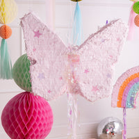 Piñata mariposa plegable para cumpleaños infantil