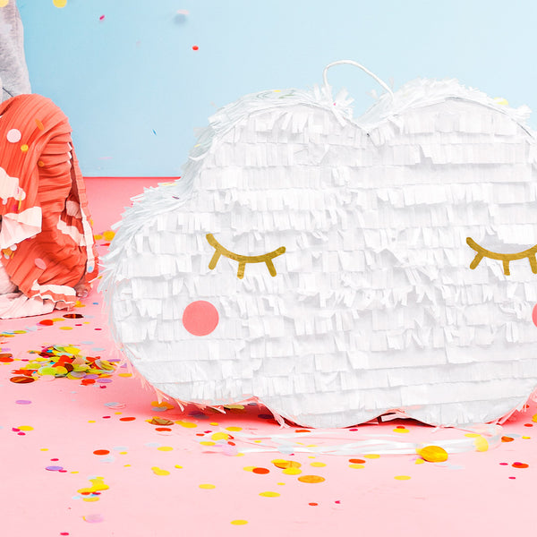 Piñata con forma de nube para rellenar con chuches y sorpresas