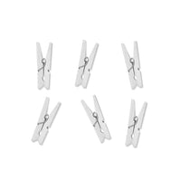 Pinzas de Madera Natural o Blanco | 3 cm (Pack 20 uds.)