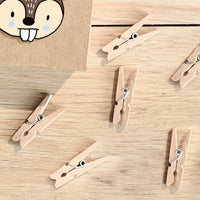 Pinzas de Madera Natural o Blanco | 3 cm (Pack 20 uds.)