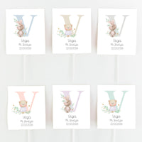 Opciones de color para las piruletas para bautizo de la Colección Inicial. 