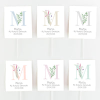 Opciones de color y diseño para las piruletas para Comunión de la Colección Inicial. 